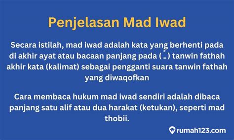 Contoh Mad Iwad dalam Al-Qur'an Dilengkapi Penjelasannya