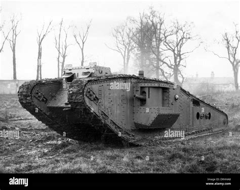 British Mark IV tank with Tadpole Tail, WW1 Stock Photo: 66154992 - Alamy