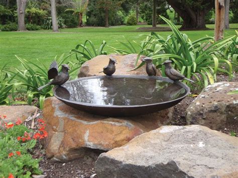 Bird Bath Fountain, Bird Bath Garden, Dry Garden, Front Garden, Blue ...