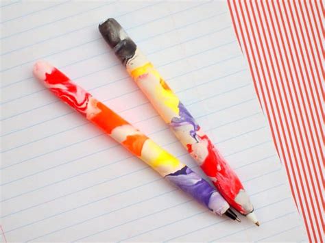 Clay Covered DIY Pens - DIY Candy