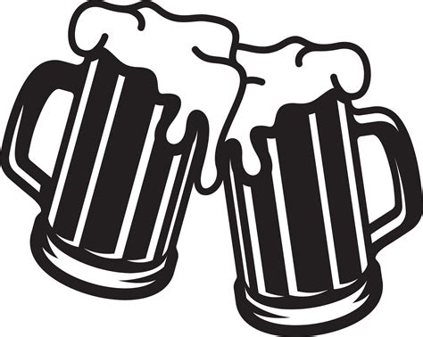 Vector illustration of the beer mugs toasting 4791121 Vector Art at ...