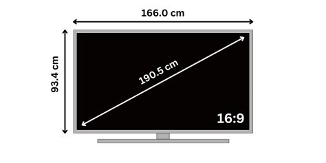 75 Inch TV Dimensions | Television Size, Length, Width