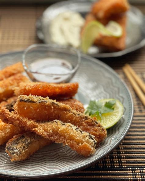 Crispy Salmon Belly with Aioli and Soy-Sesame Dipping Sauce