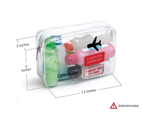 TSA-Approved Quart Size Bag Ziploc Dimensions, 53% OFF