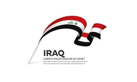 Premium Vector | Iraq flag vector