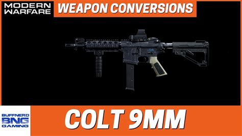 Colt 9mm SMG Weapon Conversion - Call Of Duty Modern Warfare - YouTube