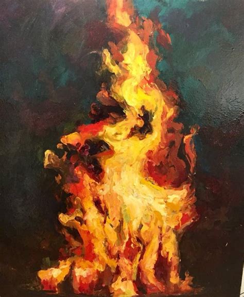 soul flame Painting by Elena Sattarova | Saatchi Art