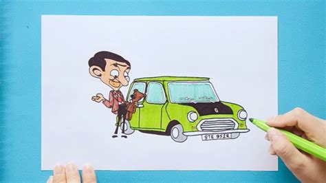 How to draw Mr Bean's car - YouTube