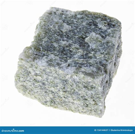 Raw Quartz-mica Schist Stone on White Stock Image - Image of muscovite ...