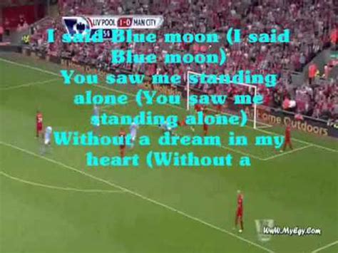 Manchester City Anthem Blue Moon [with lyric] - YouTube