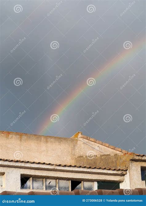 Rainbow after raining stock photo. Image of rainbow - 273006528