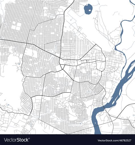 Juba map capital city of south sudan municipal Vector Image