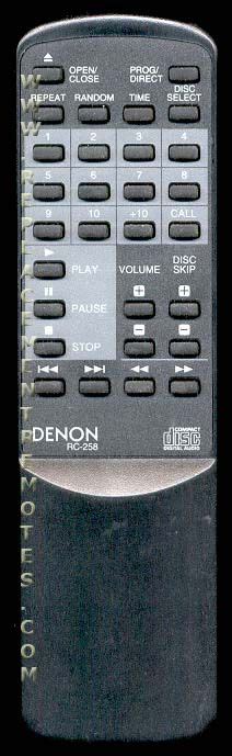 Buy DENON RC-258 RC258 -3990313008 CD Player Remote Control