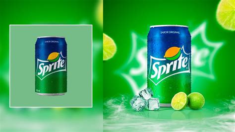 MANIPULASI POTO PRODUK DI Pixellab | DESAIN POSTER IKLAN MINUMAN SPRITE ...