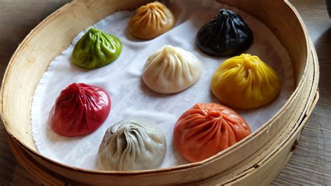 [I ate] Colourful xiao long bao's : r/food