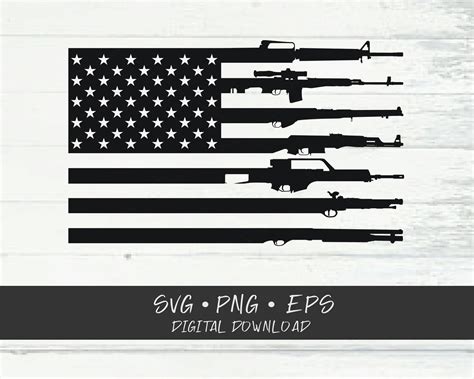 1092+ Flag With Guns As Stripes Svg – Free SVG Cut Files