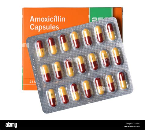 Amoxicillin antibiotic capsules, tablets, pills Stock Photo - Alamy