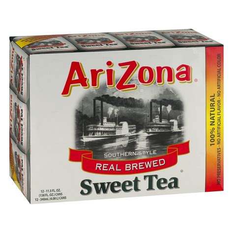 Arizona Iced Tea, Southern Style Real Blend Sweet Tea, 11.5 Fl Oz (24 ...