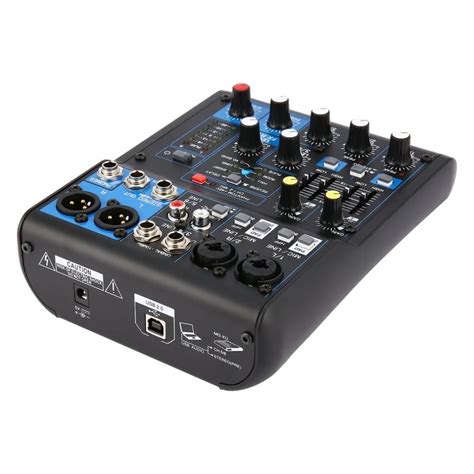 DJ Mixer 4 Channel Professional Power Audio Mixing Amplifier USB Slot ...