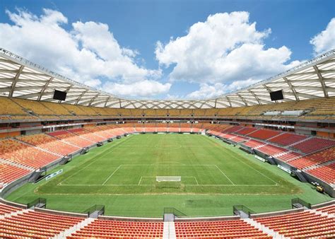 Manaus stadium by GMP Arkitechten hosts four World Cup matches. Facade ...