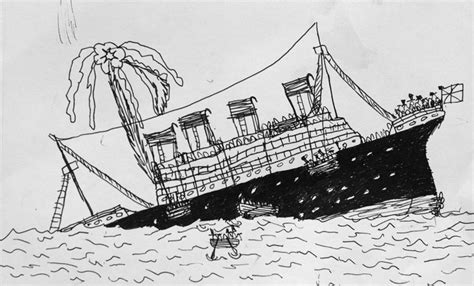 Ship Sinking Drawing at PaintingValley.com | Explore collection of Ship ...