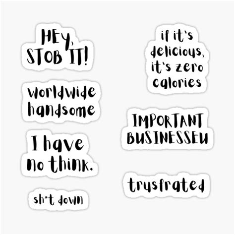 "BTS Funny Quotes" Sticker for Sale by TheMerchPeddler | Redbubble