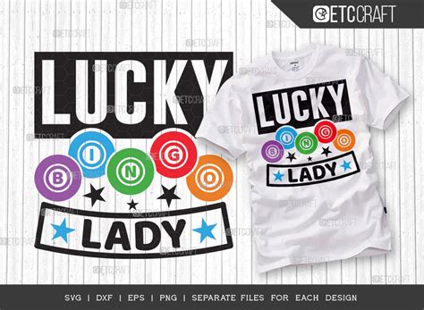 Lucky Bingo Lady SVG Bundle, Bingo Svg, Bingo gift Svg, Bingo Games Svg ...