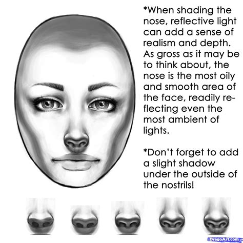 how to shade a face - how it shows to shade in the picture is a bit ...