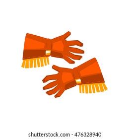 Cowboy Gloves Fringe Drawing Isolated On Stock Vector (Royalty Free ...