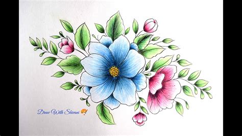 Flowers Drawing Images | Best Flower Site