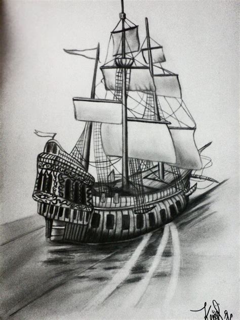 Galleon by W444GH on deviantART | Nature art drawings, Space drawings ...