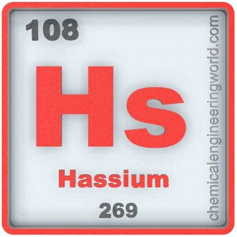 Hassium Element Properties and Information - Chemical Engineering World