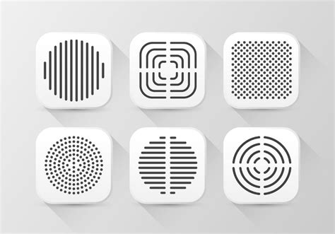 Speaker Grill Pattern Buttom Icon | Id design, Speaker design, Pattern ...