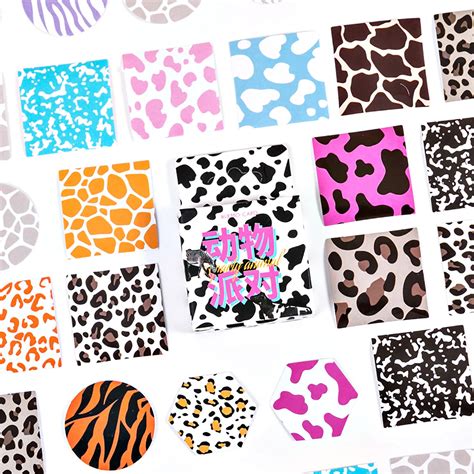 Animal Print Stickers Animal Print Labels Zebra Leopard - Etsy UK