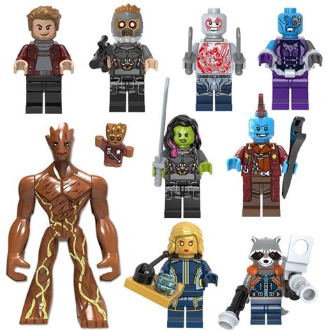 Guardians of the Galaxy Minifigures Lego Compatible Avengers character set