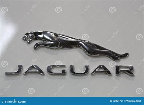 Jaguar Metallic Logo Closeup on the Jaguar Car Editorial Photo - Image ...