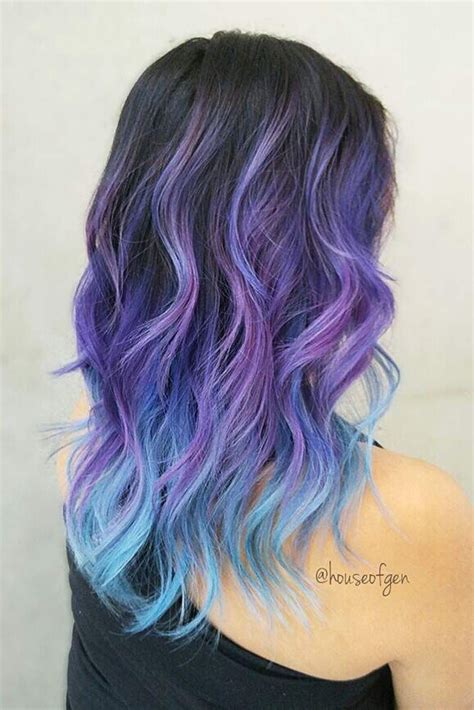 Light Purple Blue Hair