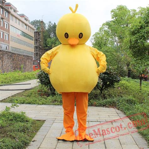 Yellow Duck Mascot Costume for Adult