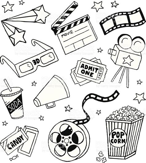 A movie themed doodle page – Artofit