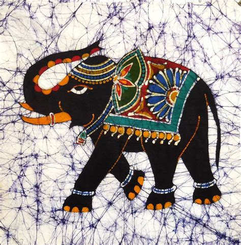 Royal Elephant - Batik Painting | Batik art, Batik elephant, Elephant ...