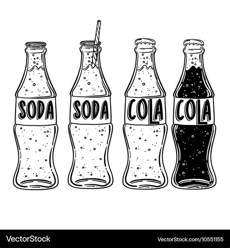 Soda drawing Hand drawn soda Royalty Free Vector Image