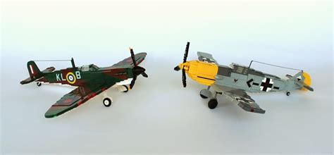 Spitfire vs. Bf-109 | My Spitfire and Bf-109 together. They … | Flickr