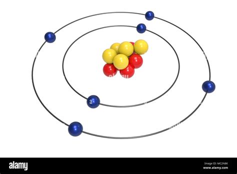 Carbon Atom Structure 3d