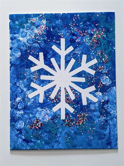 Beautiful and Super Simple Snowflake Painting for Kids - Crafting A Fun ...