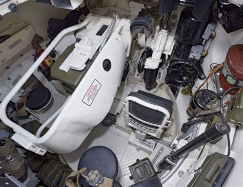 Sherman Tank - Turret Interior showing commanders and gunners position ...