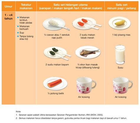 Panduan Perancangan Menu Makanan Bayi dan Kanak-Kanak Bawah 4 Tahun ...