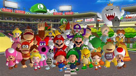 Mario Kart Wii Characters Dancing To The Credits Theme - YouTube