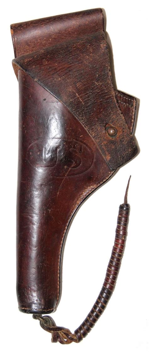 B321. WWI M1917 REVOLVER LEATHER HOLSTER - B & B Militaria