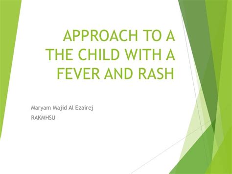 approach to child with fever and Rash