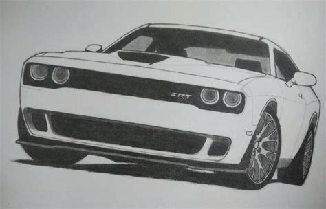 Dodge Challenger Srt Hellcat Drawing